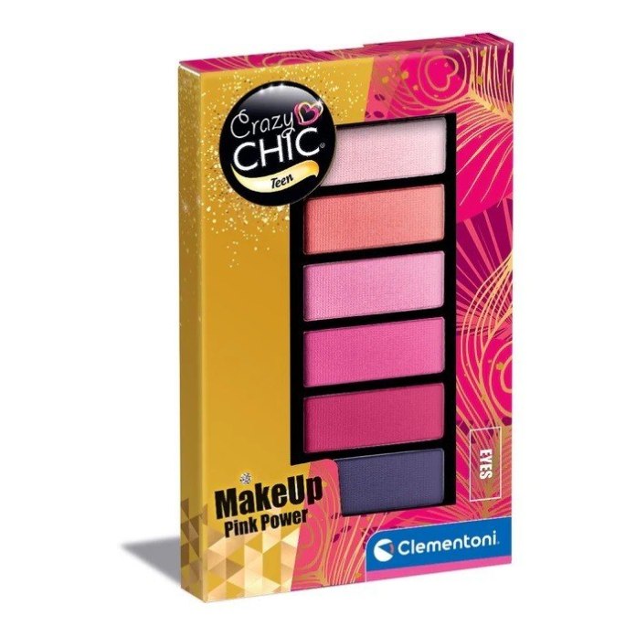 Komplet cieni - Paletka Pink Power - Crazy Chic Clementoni